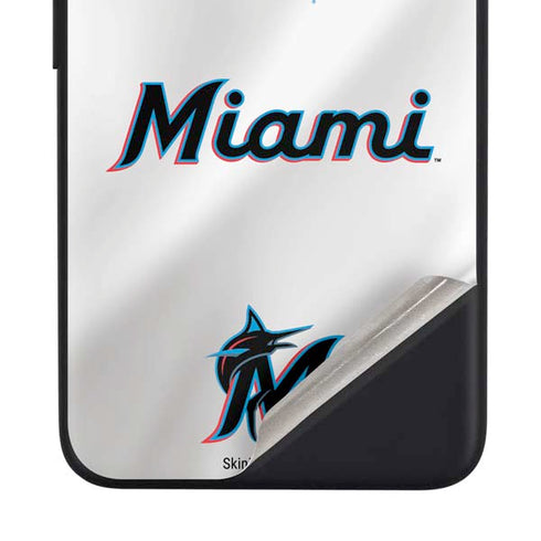 MLB Miami Marlins Home Jersey Google Pixel 4a Skin